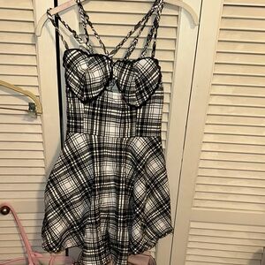 Urban Outfitters Monochrome Checkered Dress